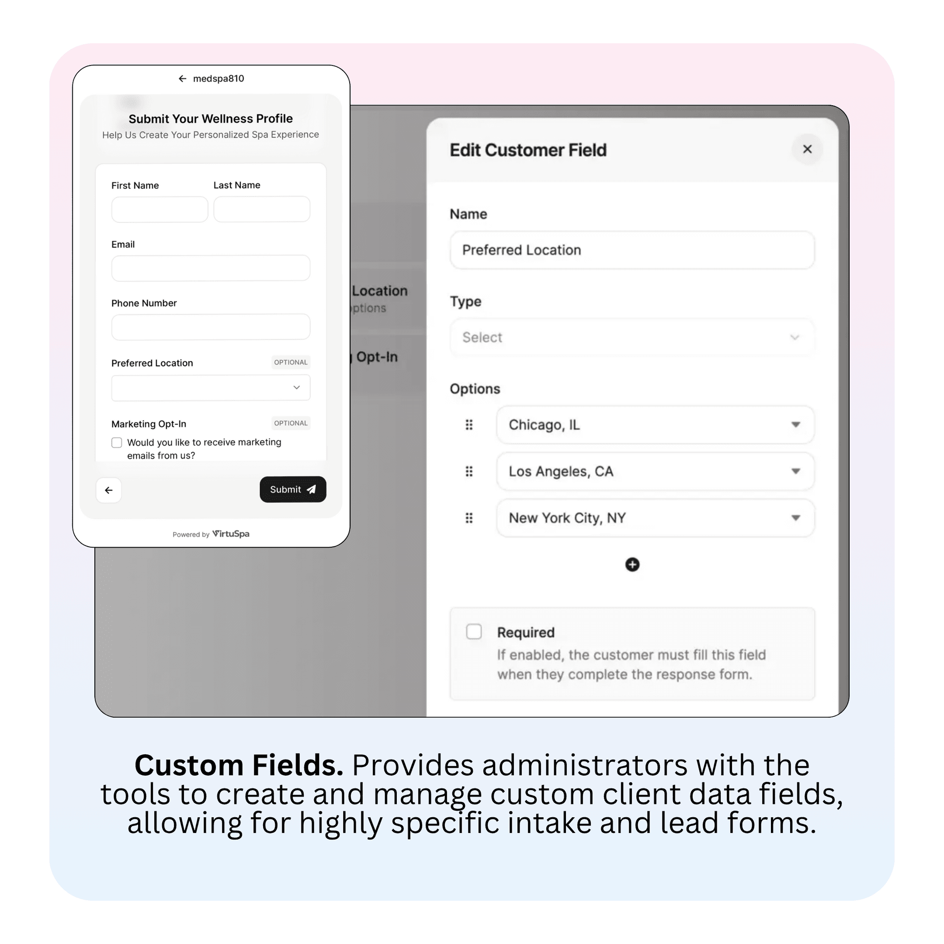Client Self-Qualification Interface